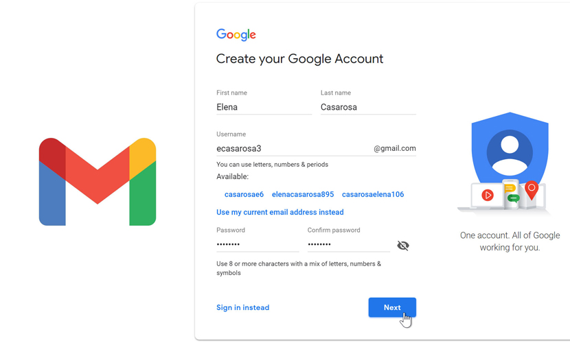 Gmail Sign Up - How To Create A New Gmail Account 