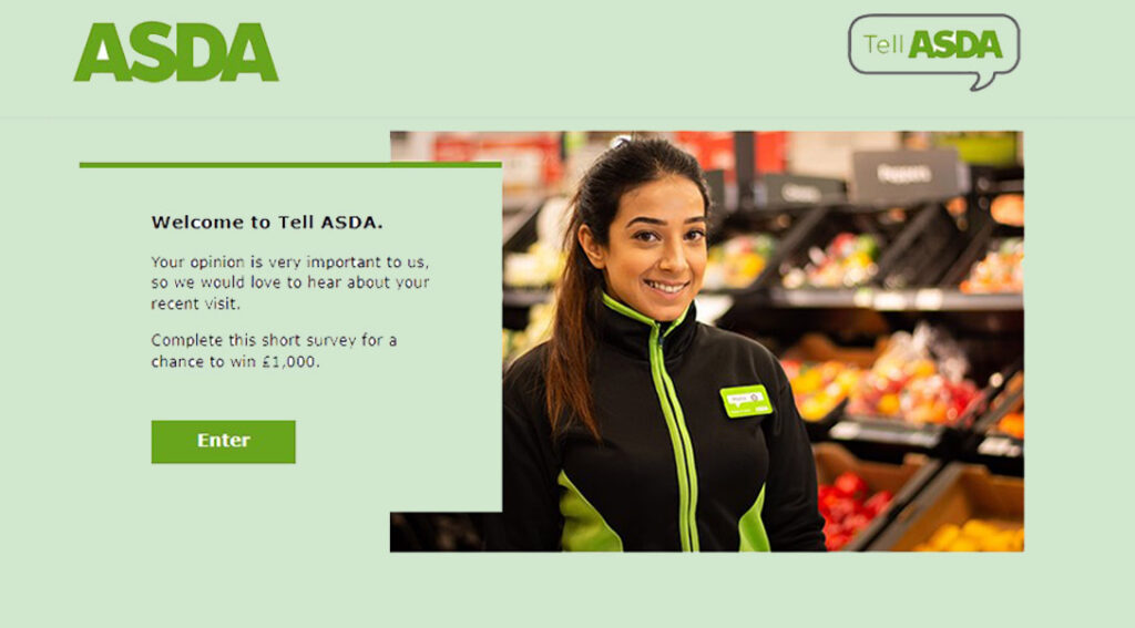 ASDA Survey at www.tellasda.com